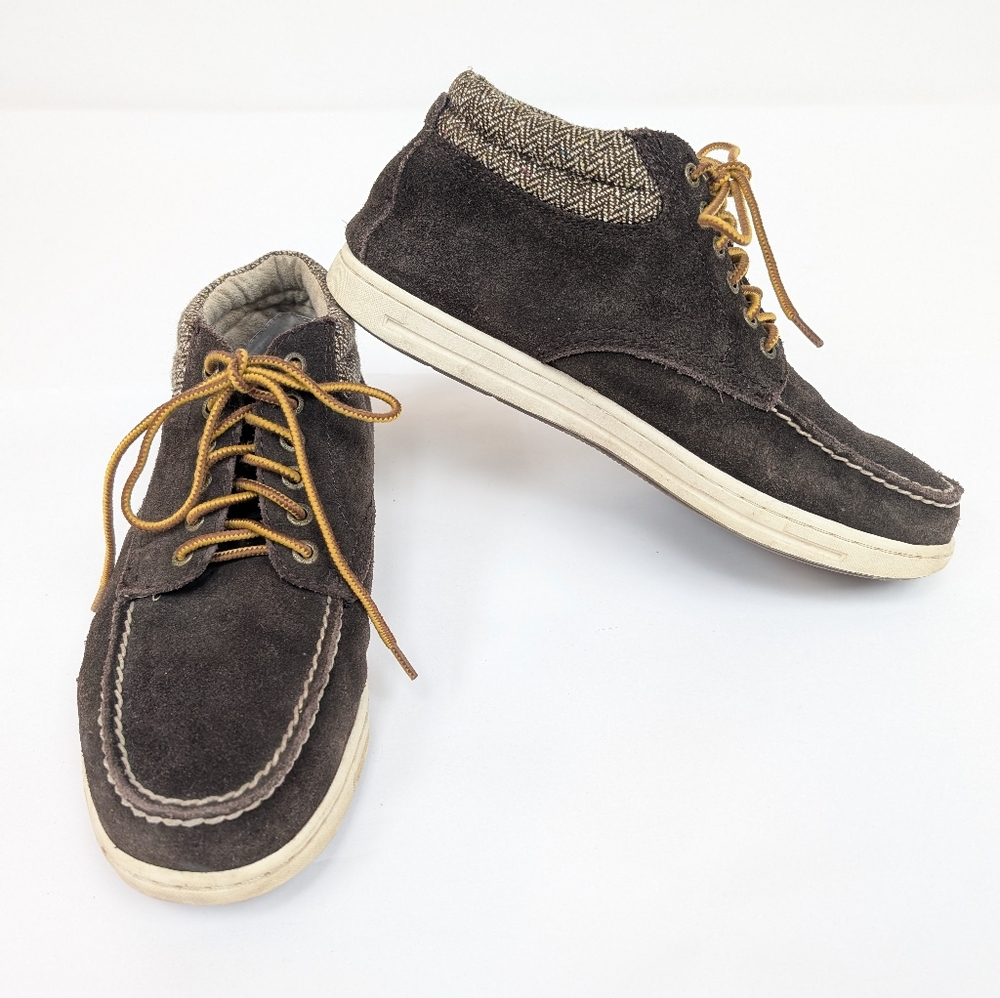 GH Bass & Co Brown Leather Bass Chuck Chukka Boots Mens Lace Up 10.5D